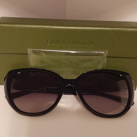 Longchamp French Luxury Black Sunglasses - Picture 5 of 9